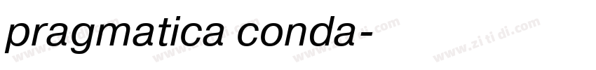 pragmatica conda字体转换